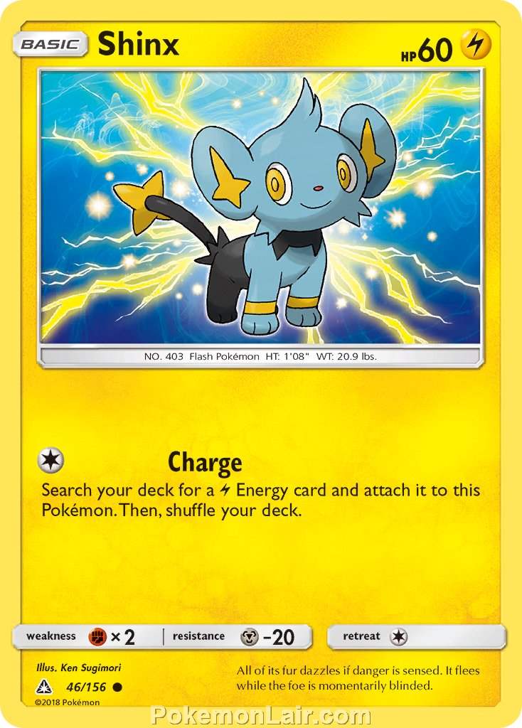 2018 Pokemon Trading Card Game Ultra Prism Set – 46 Shinx