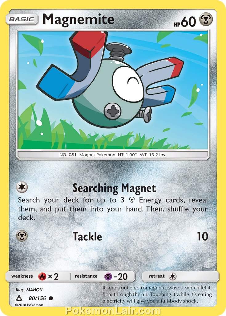 2018 Pokemon Trading Card Game Ultra Prism Set – 80 Magnemite
