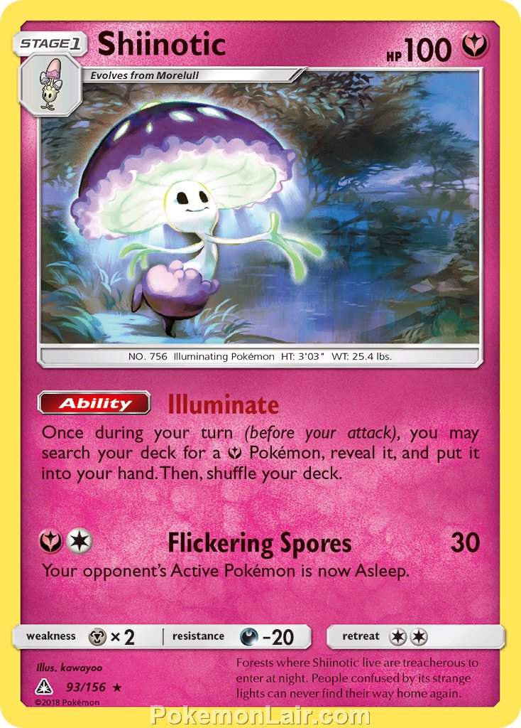 2018 Pokemon Trading Card Game Ultra Prism Set – 93 Shiinotic