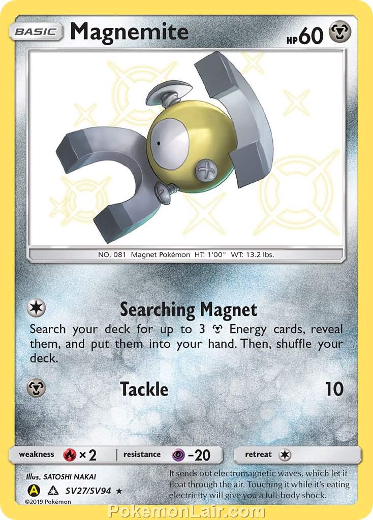 2018 Pokemon Trading Card Game Ultra Prism Set – SV27 Magnemite