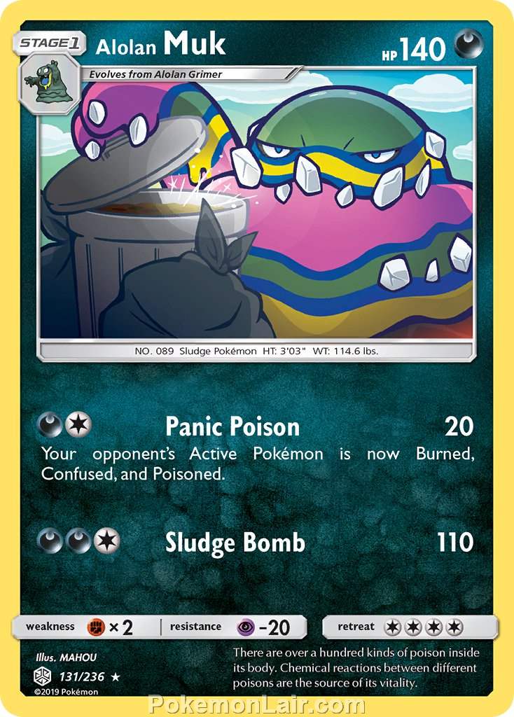 2019 Pokemon Trading Card Game Cosmic Eclipse Price List – 131 Alolan Muk