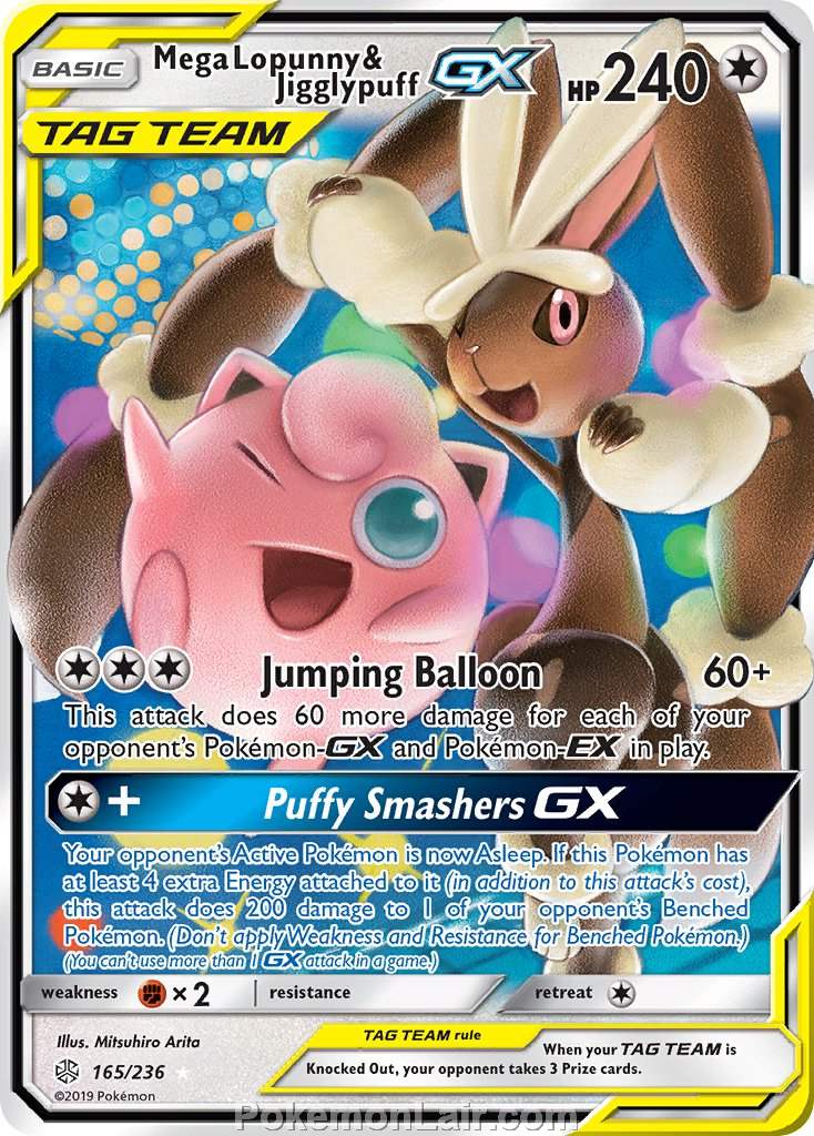 2019 Pokemon Trading Card Game Cosmic Eclipse Price List – 165 Mega Lopunny Jigglypuff GX