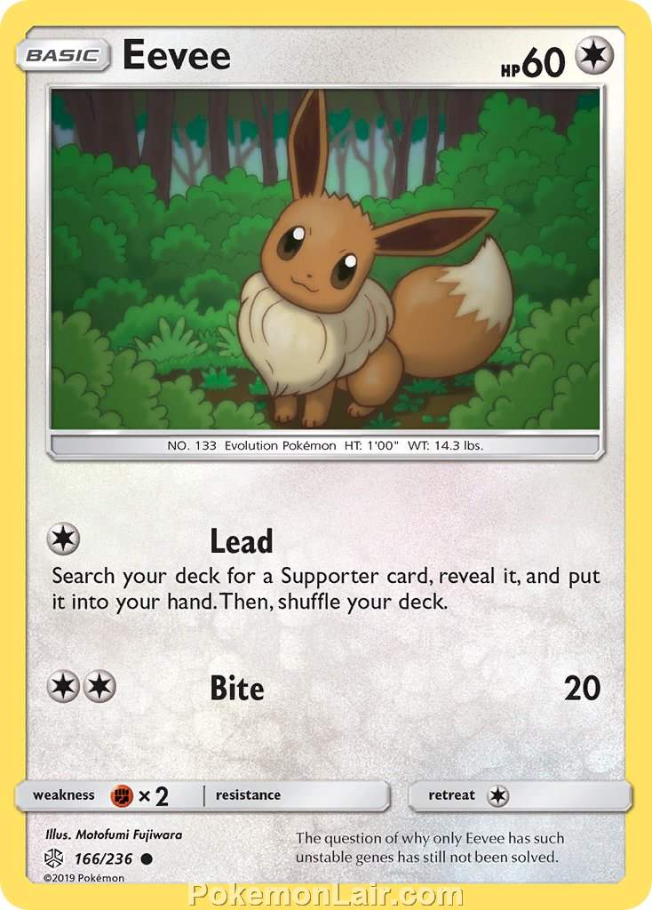 2019 Pokemon Trading Card Game Cosmic Eclipse Price List – 166 Eevee