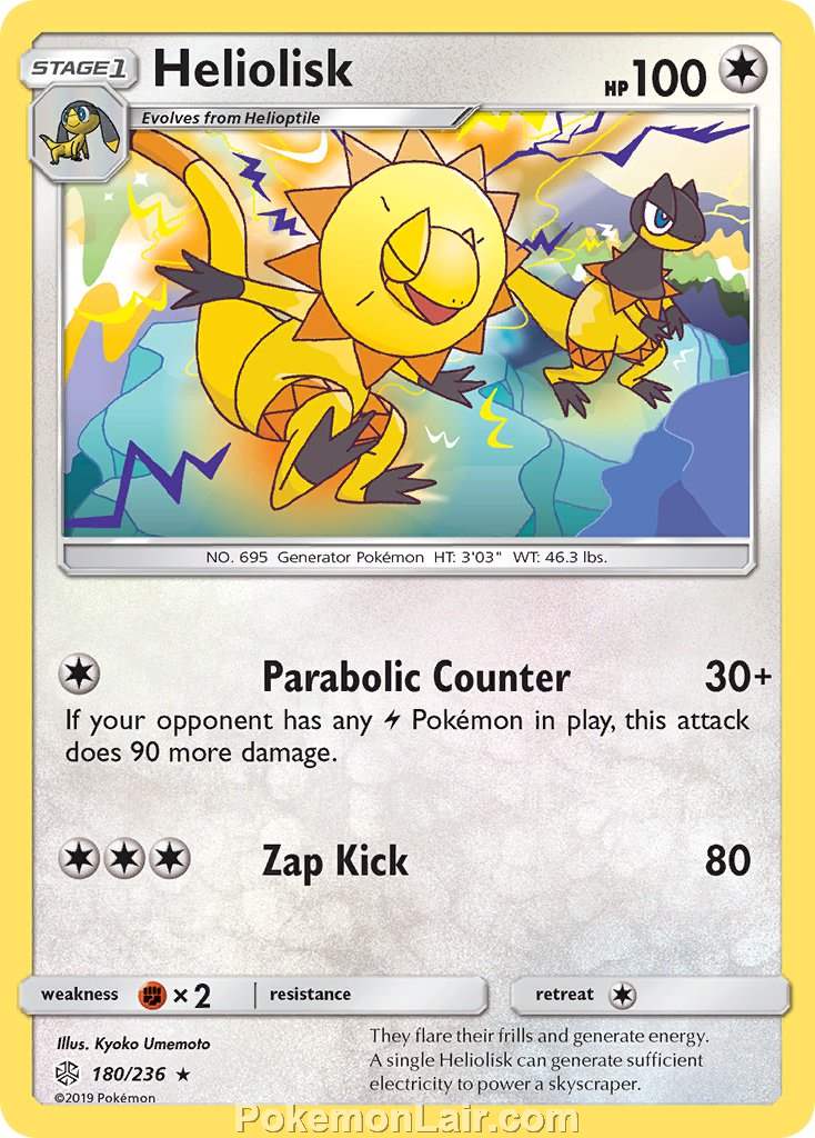 2019 Pokemon Trading Card Game Cosmic Eclipse Price List – 180 Heliolisk