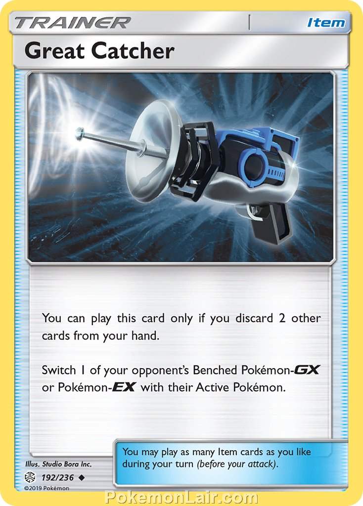 2019 Pokemon Trading Card Game Cosmic Eclipse Price List – 192 Great Catcher
