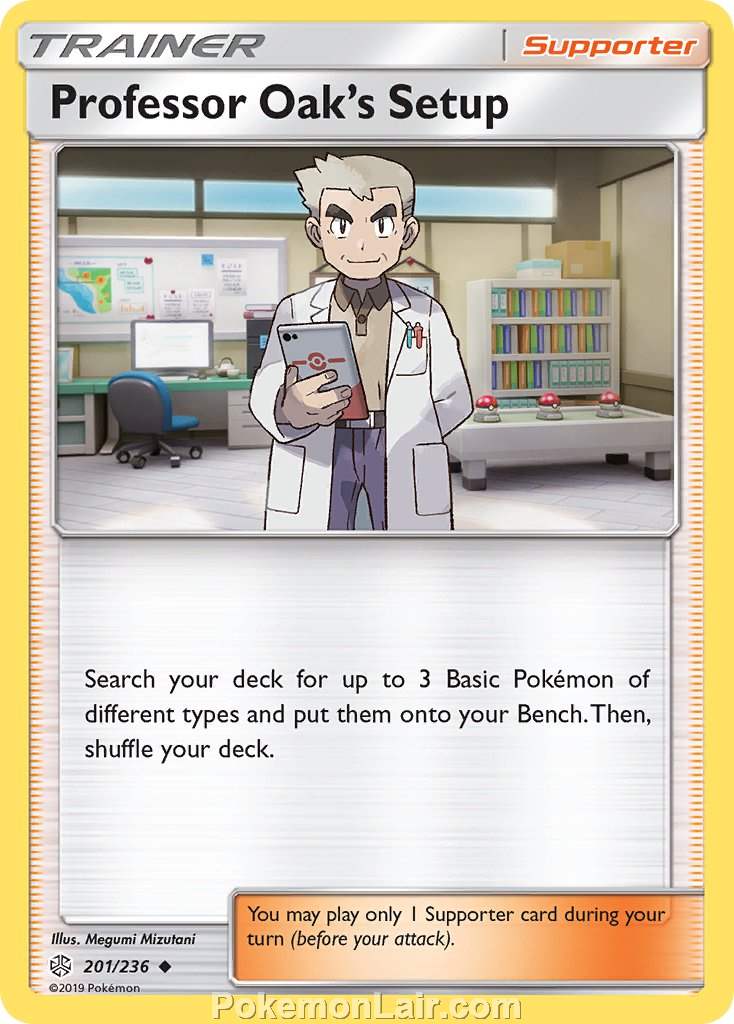 2019 Pokemon Trading Card Game Cosmic Eclipse Price List – 201 Professor Oaks Price Listup