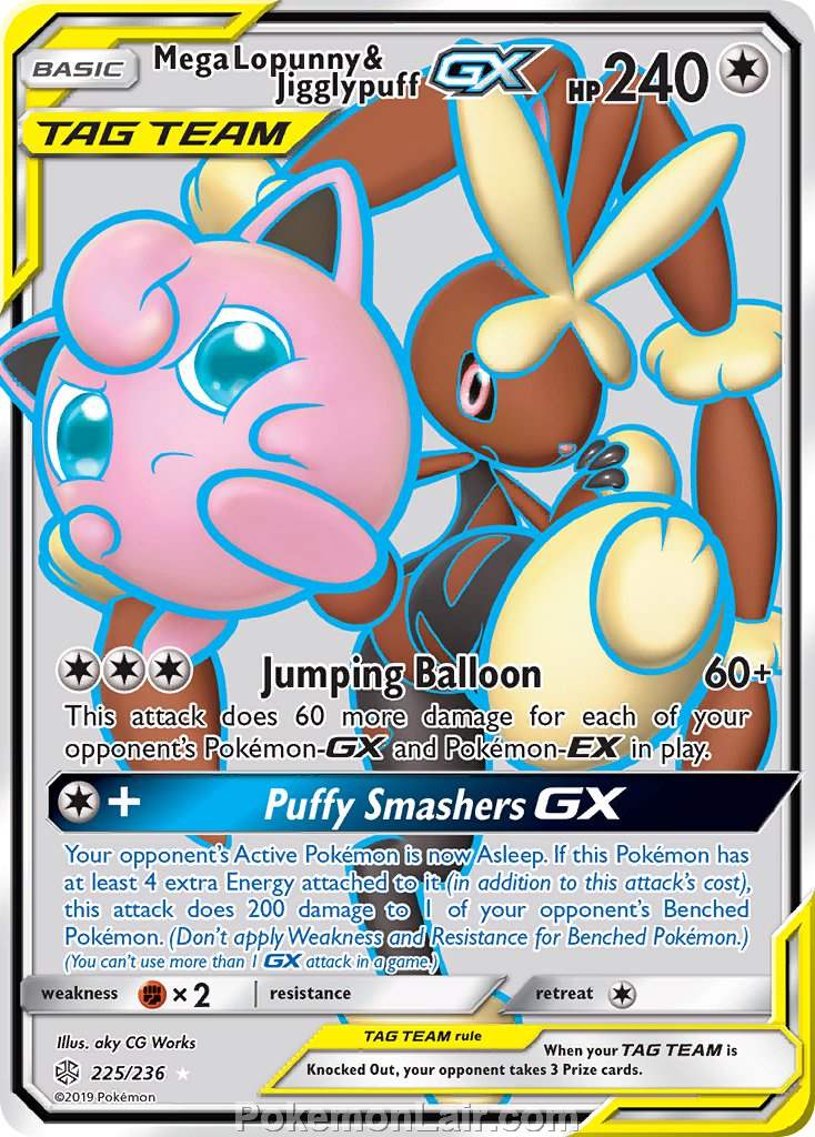 2019 Pokemon Trading Card Game Cosmic Eclipse Price List – 225 Mega Lopunny Jigglypuff GX