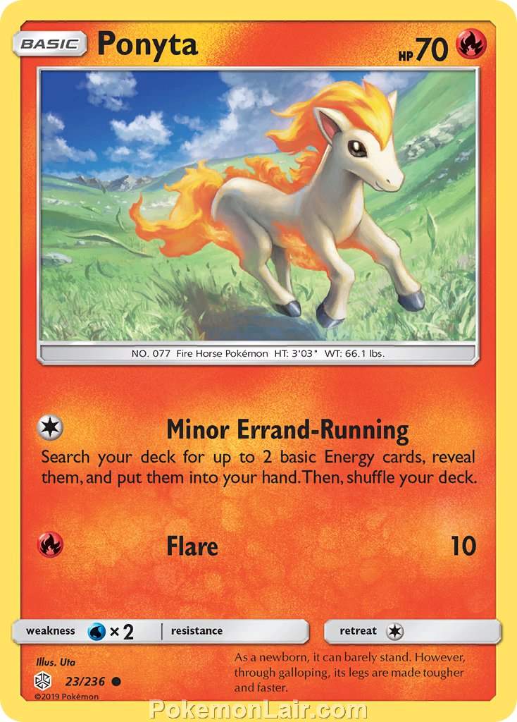 2019 Pokemon Trading Card Game Cosmic Eclipse Price List – 23 Ponyta