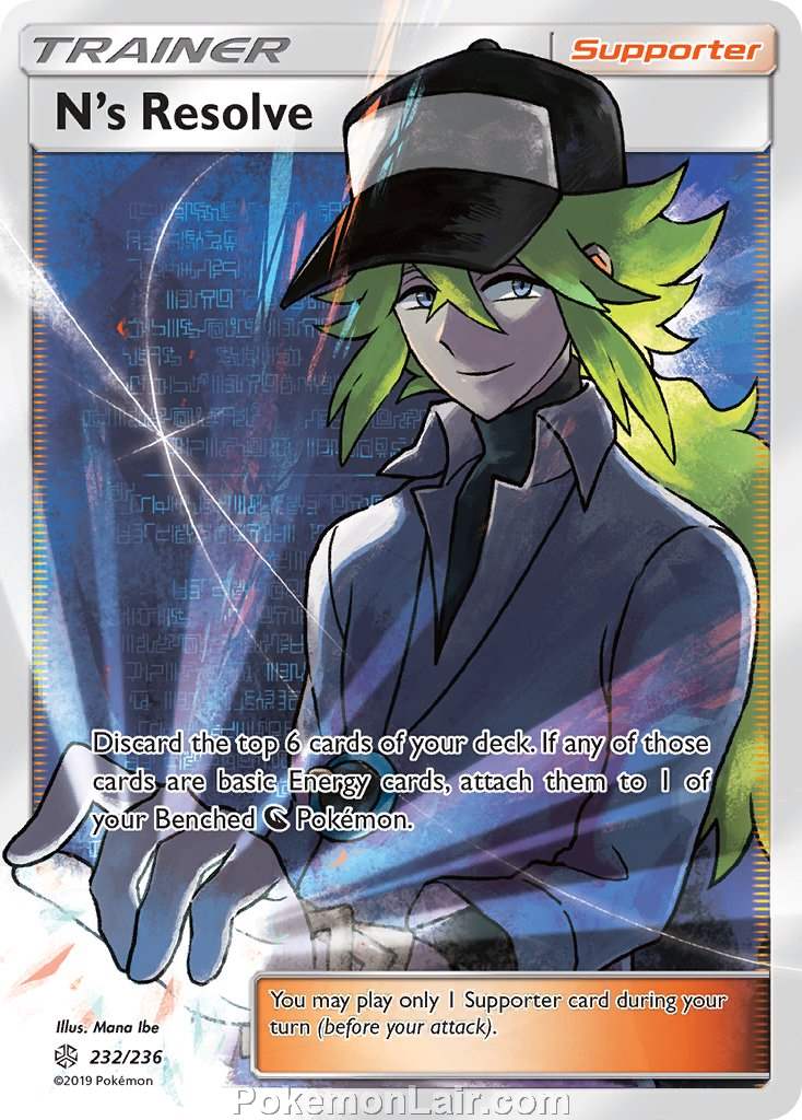 2019 Pokemon Trading Card Game Cosmic Eclipse Price List – 232 Ns Resolve