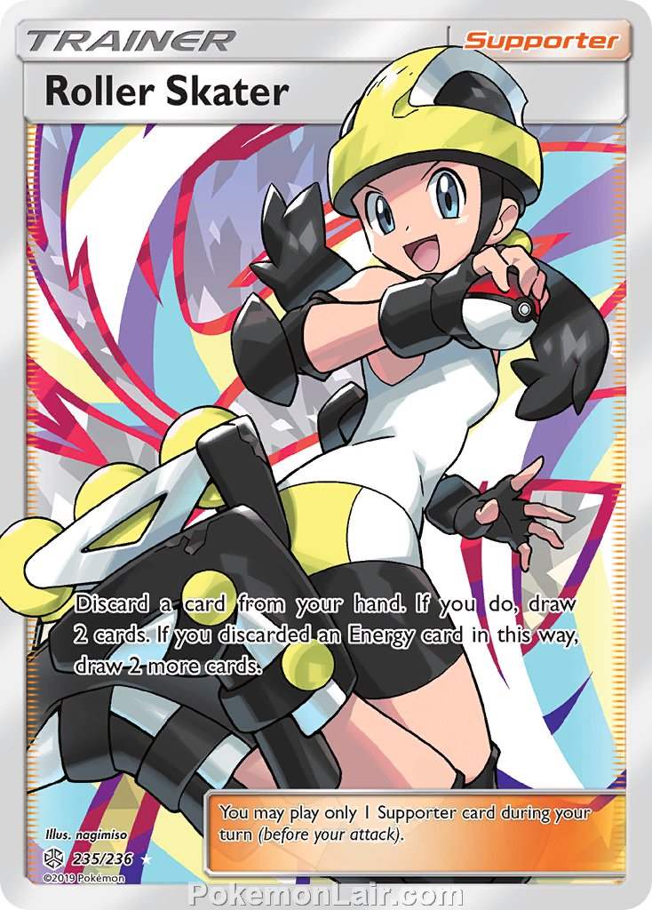 2019 Pokemon Trading Card Game Cosmic Eclipse Price List – 235 Roller Skater