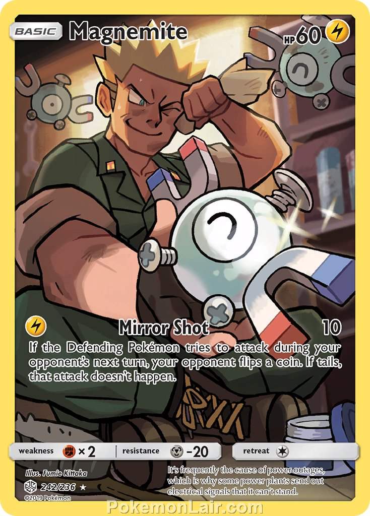 2019 Pokemon Trading Card Game Cosmic Eclipse Price List – 242 Magnemite