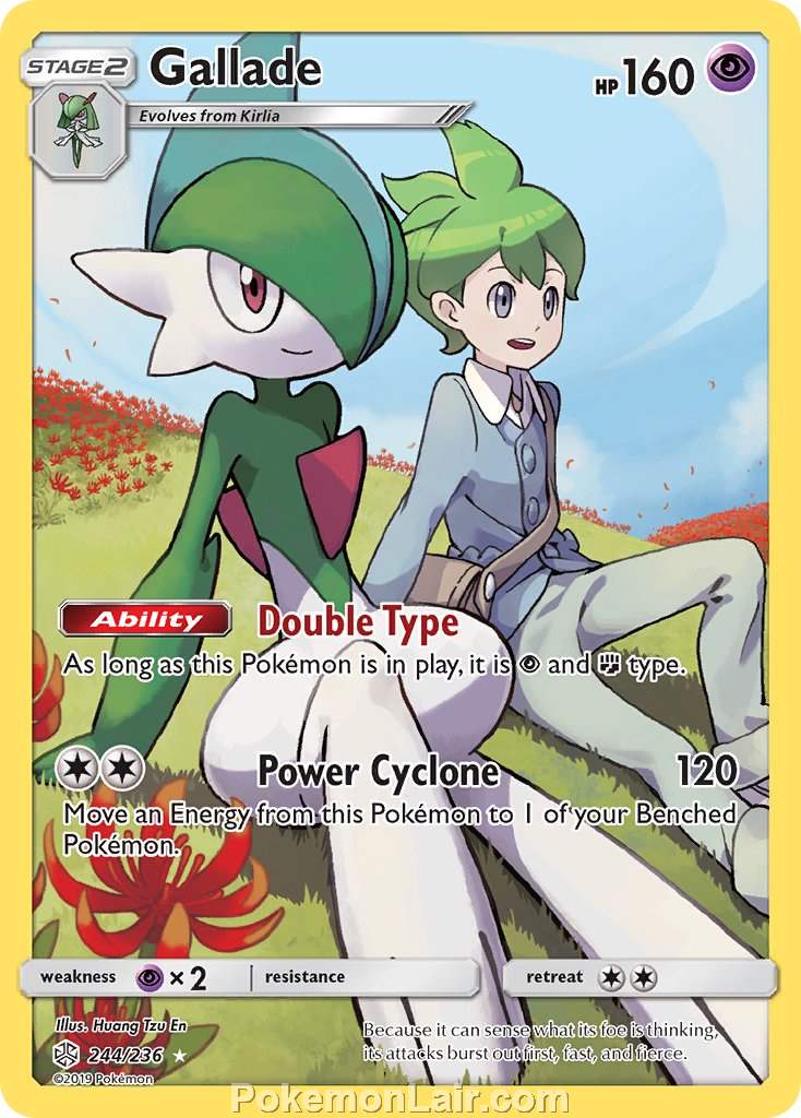 2019 Pokemon Trading Card Game Cosmic Eclipse Price List – 244 Gallade