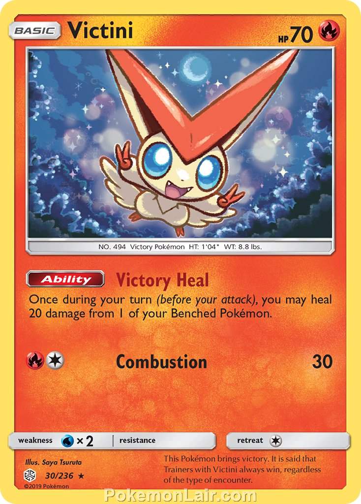 2019 Pokemon Trading Card Game Cosmic Eclipse Price List – 30 Victini