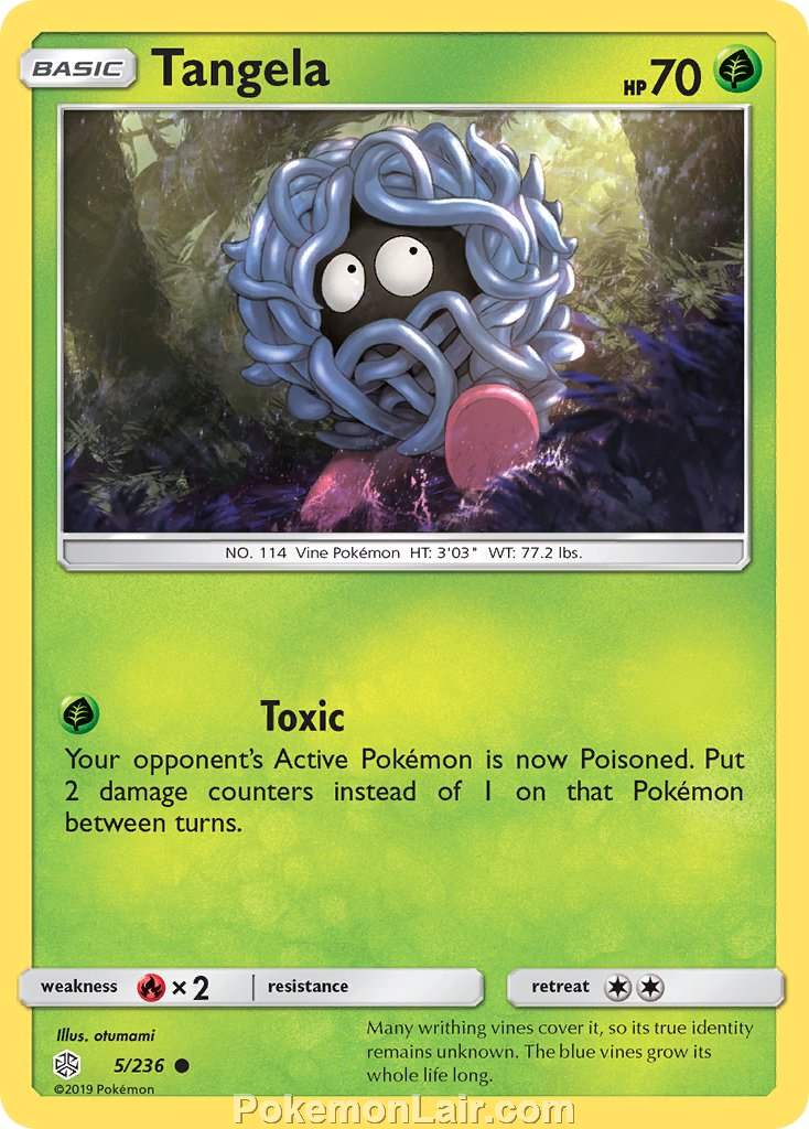 2019 Pokemon Trading Card Game Cosmic Eclipse Price List – 5 Tangela