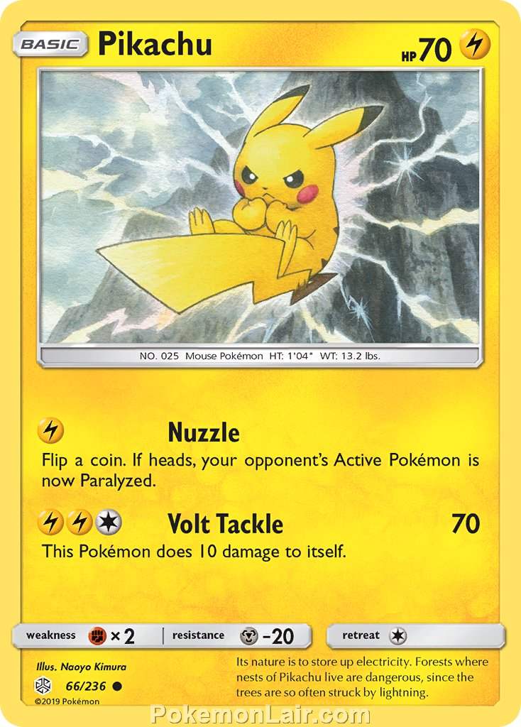 2019 Pokemon Trading Card Game Cosmic Eclipse Price List – 66 Pikachu
