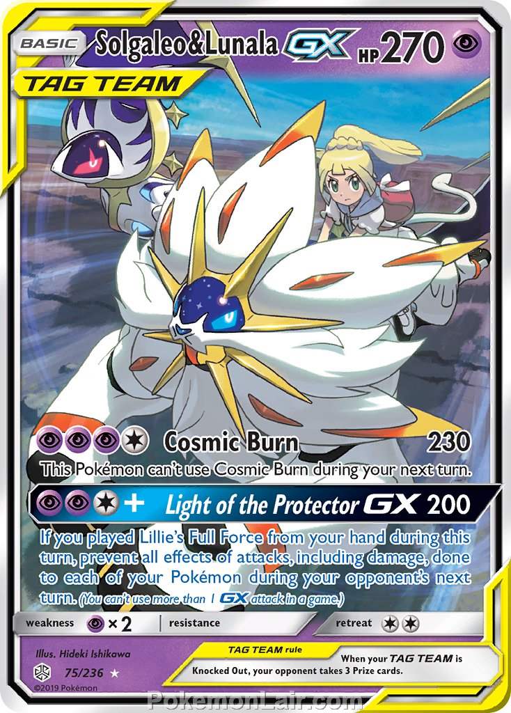 2019 Pokemon Trading Card Game Cosmic Eclipse Price List – 75 Solgaleo Lunala GX