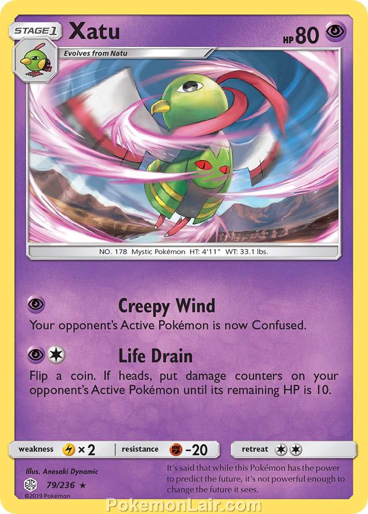 2019 Pokemon Trading Card Game Cosmic Eclipse Price List – 79 Xatu