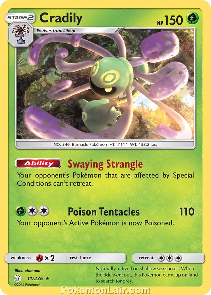 2019 Pokemon Trading Card Game Cosmic Eclipse Set – 11 Cradily