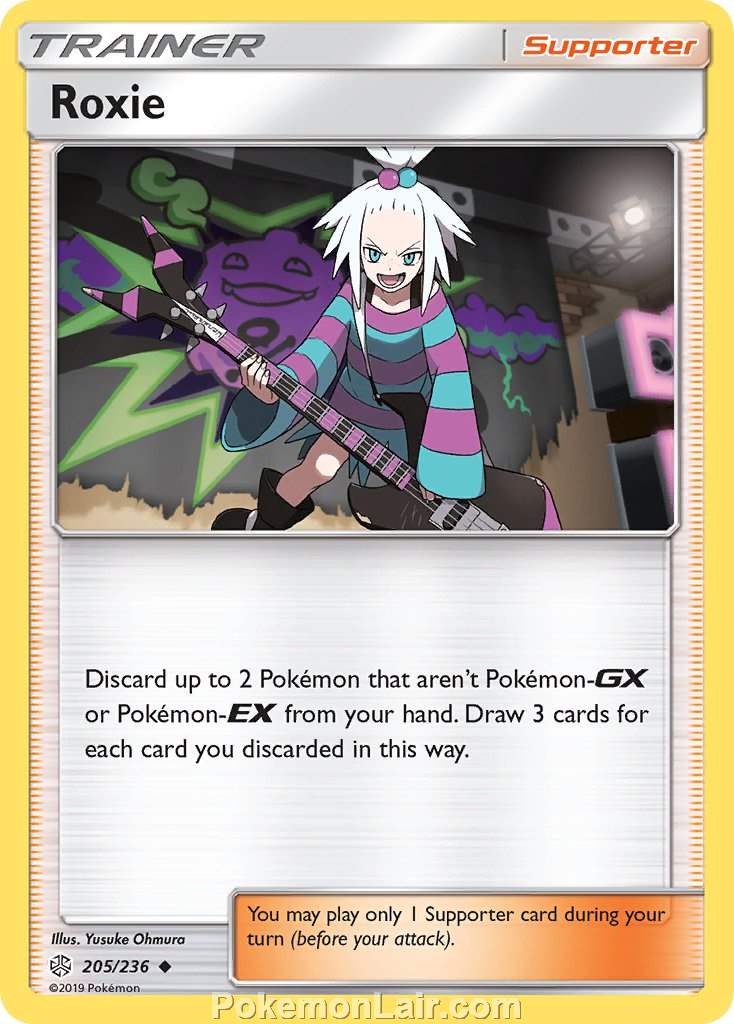 2019 Pokemon Trading Card Game Cosmic Eclipse Set – 205 Roxie