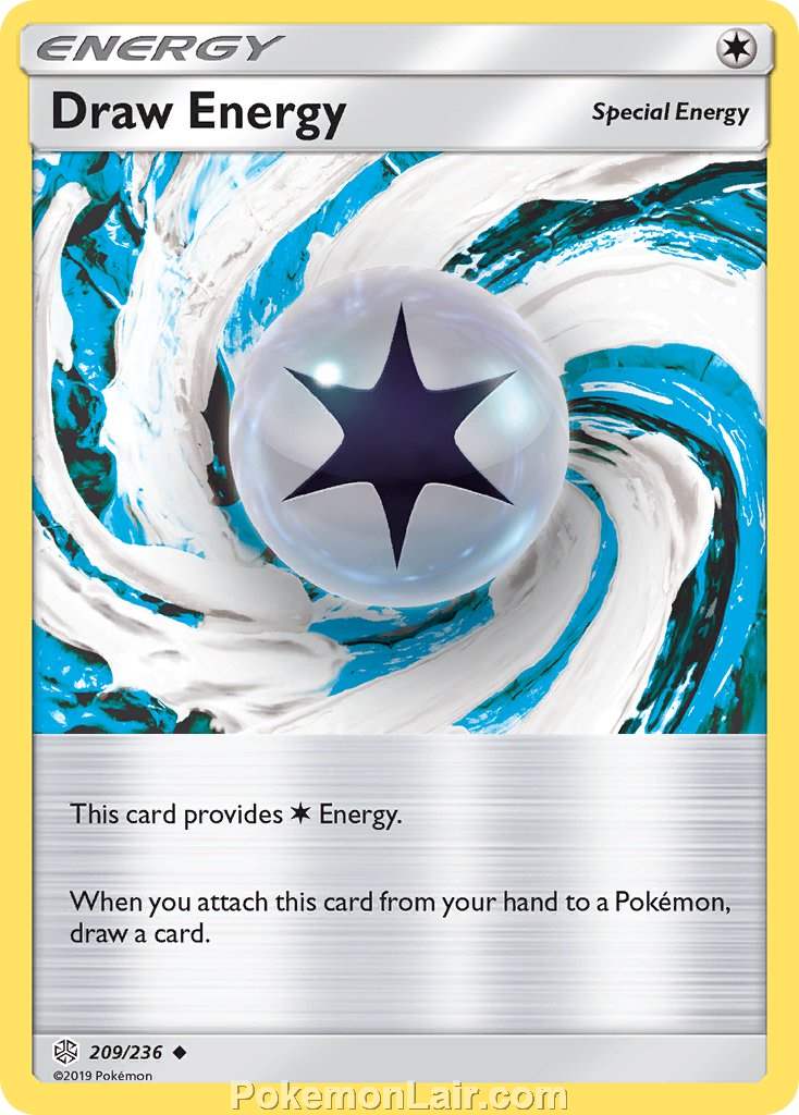 2019 Pokemon Trading Card Game Cosmic Eclipse Set – 209 Draw Energy