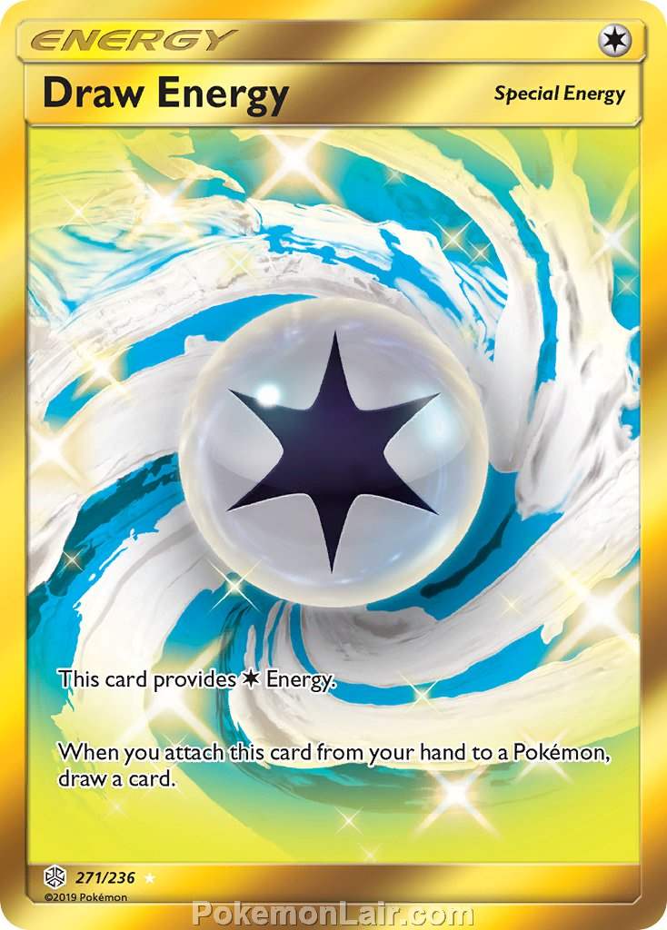 2019 Pokemon Trading Card Game Cosmic Eclipse Set – 271 Draw Energy