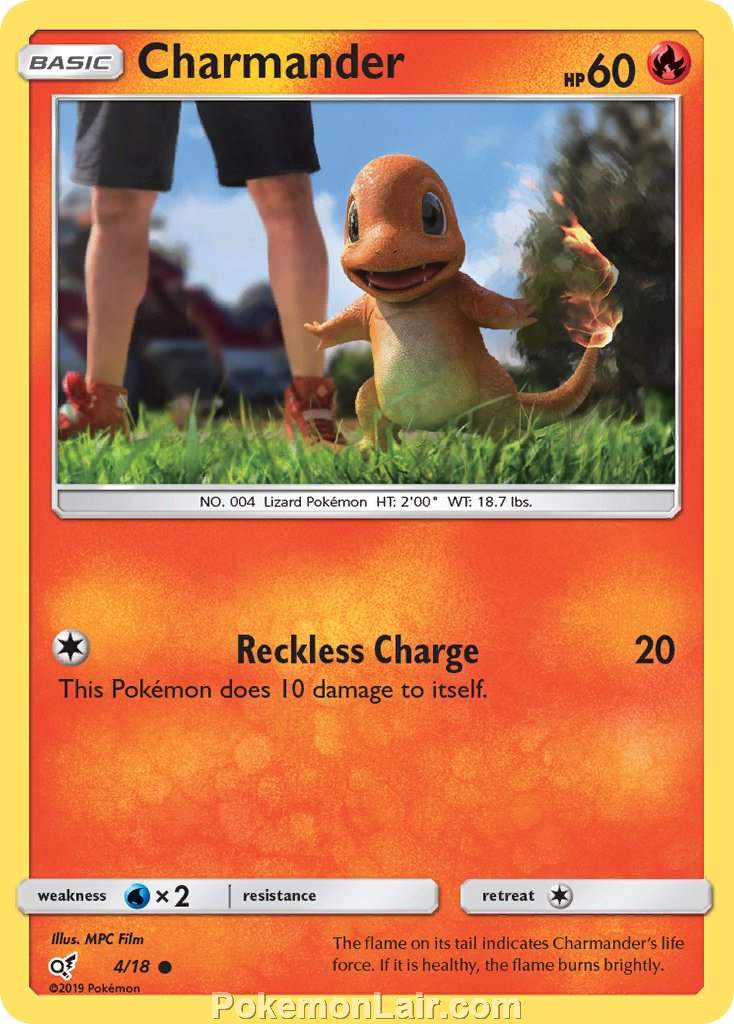 2019 Pokemon Trading Card Game Detective Pikachu Price List – 4 Charmander