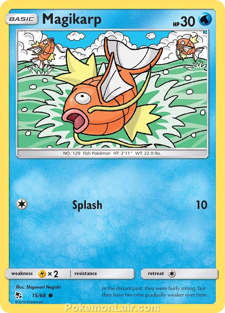 2019 Pokemon Trading Card Game Hidden Fates Price List – 15 Magikarp