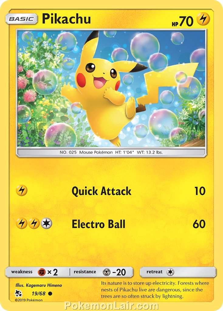 2019 Pokemon Trading Card Game Hidden Fates Price List – 19 Pikachu