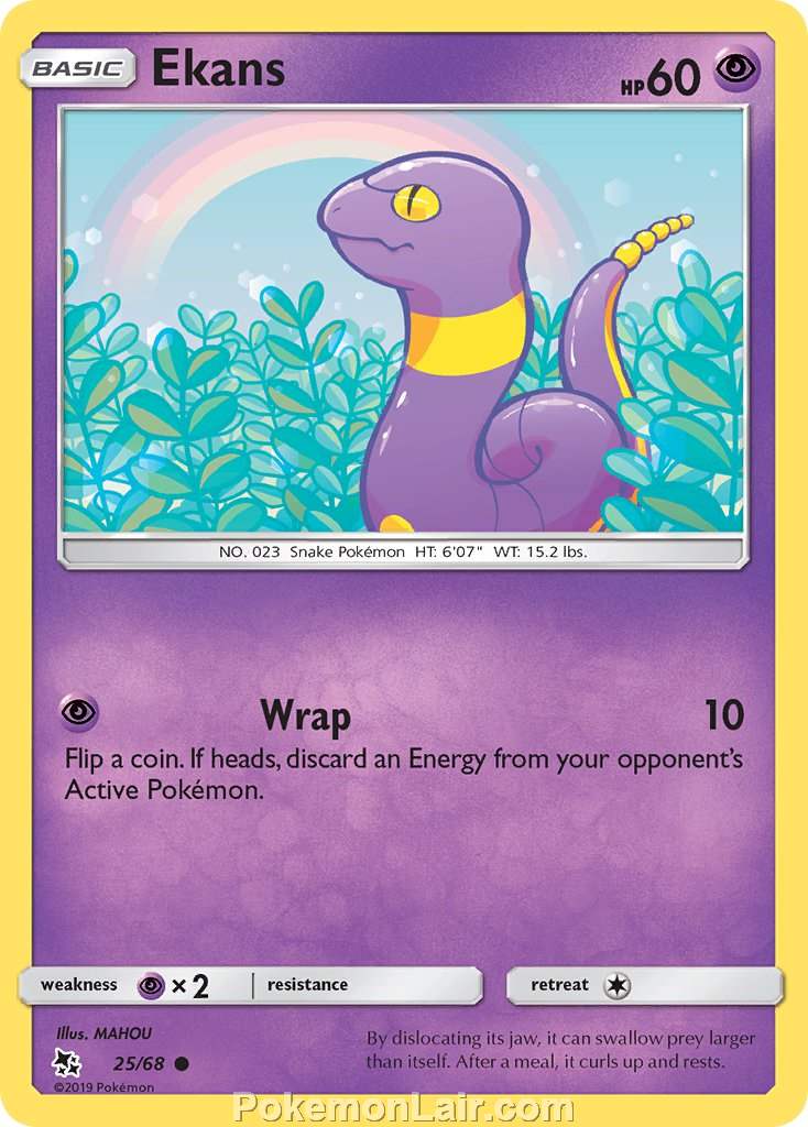 2019 Pokemon Trading Card Game Hidden Fates Price List – 25 Ekans