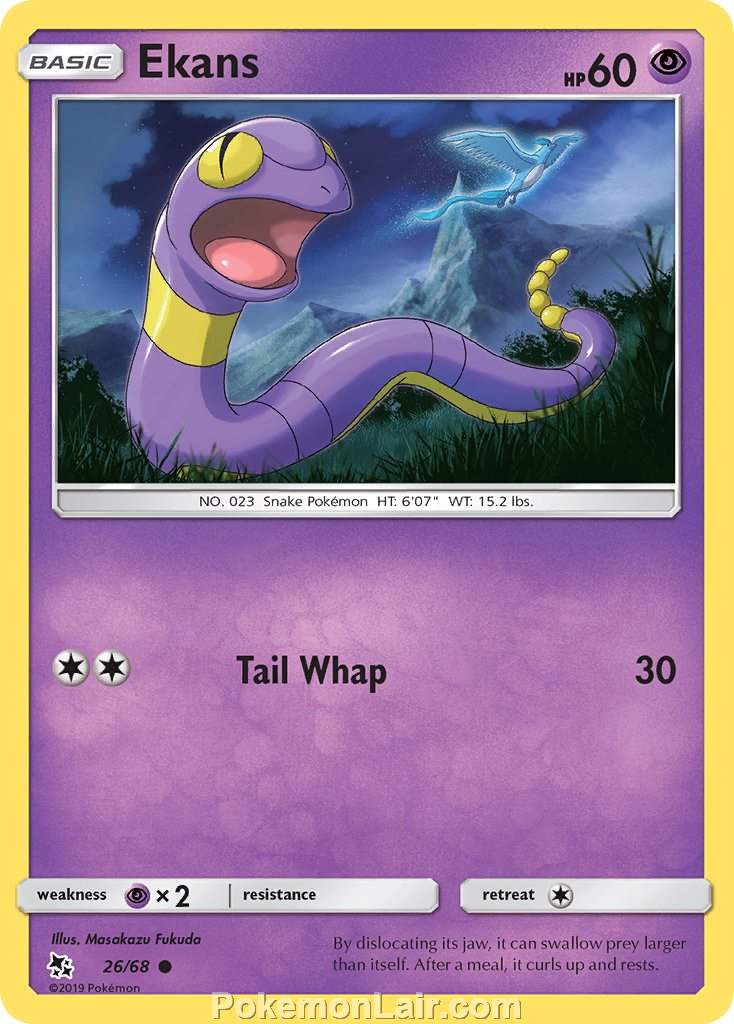 2019 Pokemon Trading Card Game Hidden Fates Price List – 26 Ekans