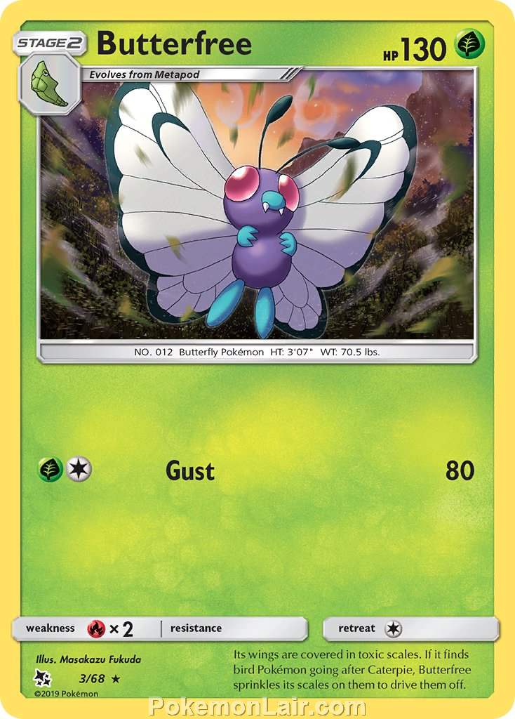 2019 Pokemon Trading Card Game Hidden Fates Price List – 3 Butterfree