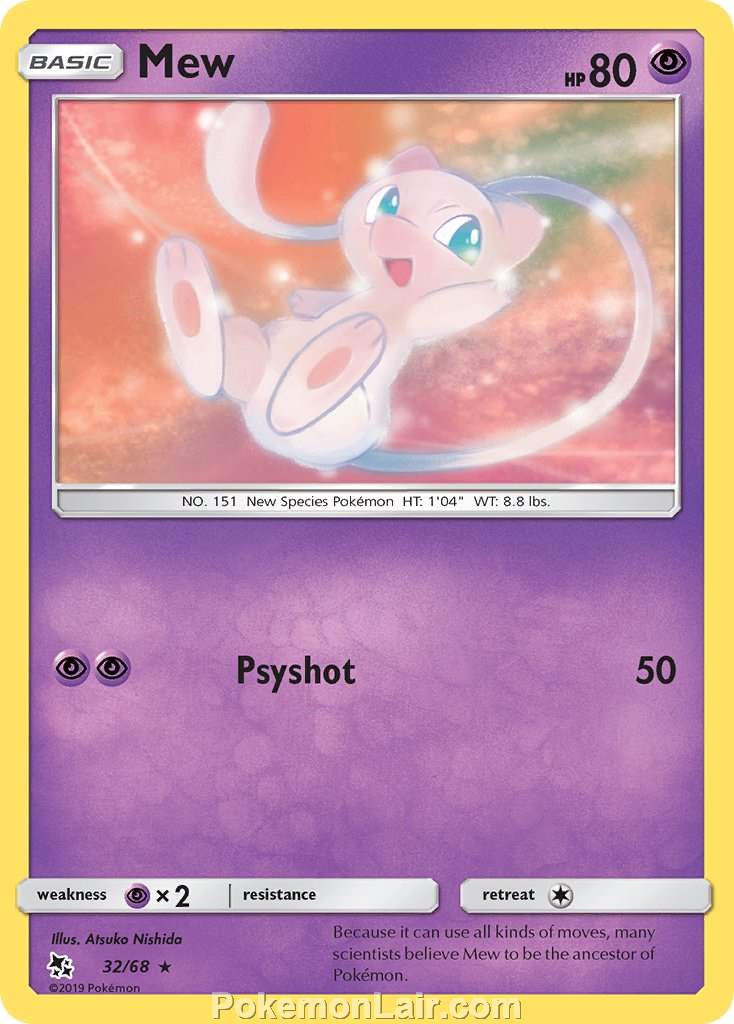 2019 Pokemon Trading Card Game Hidden Fates Price List – 32 Mew