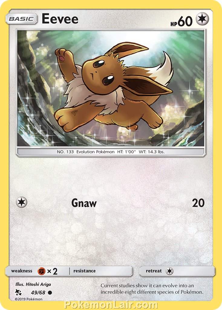 2019 Pokemon Trading Card Game Hidden Fates Price List – 49 Eevee