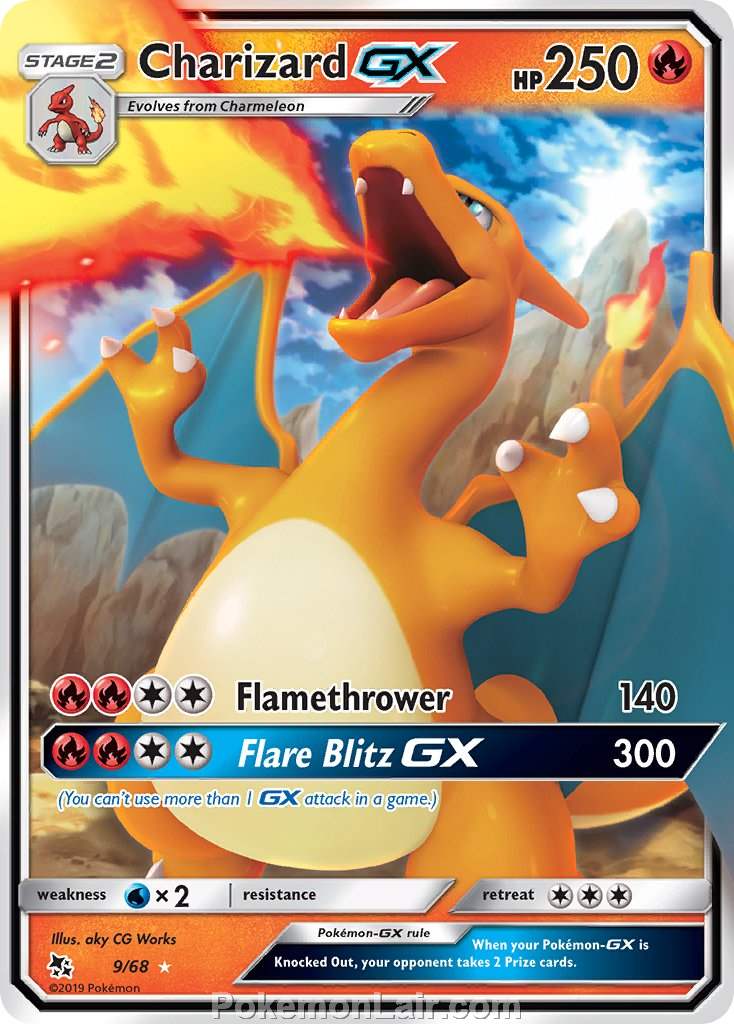 2019 Pokemon Trading Card Game Hidden Fates Price List – 9 Charizard GX