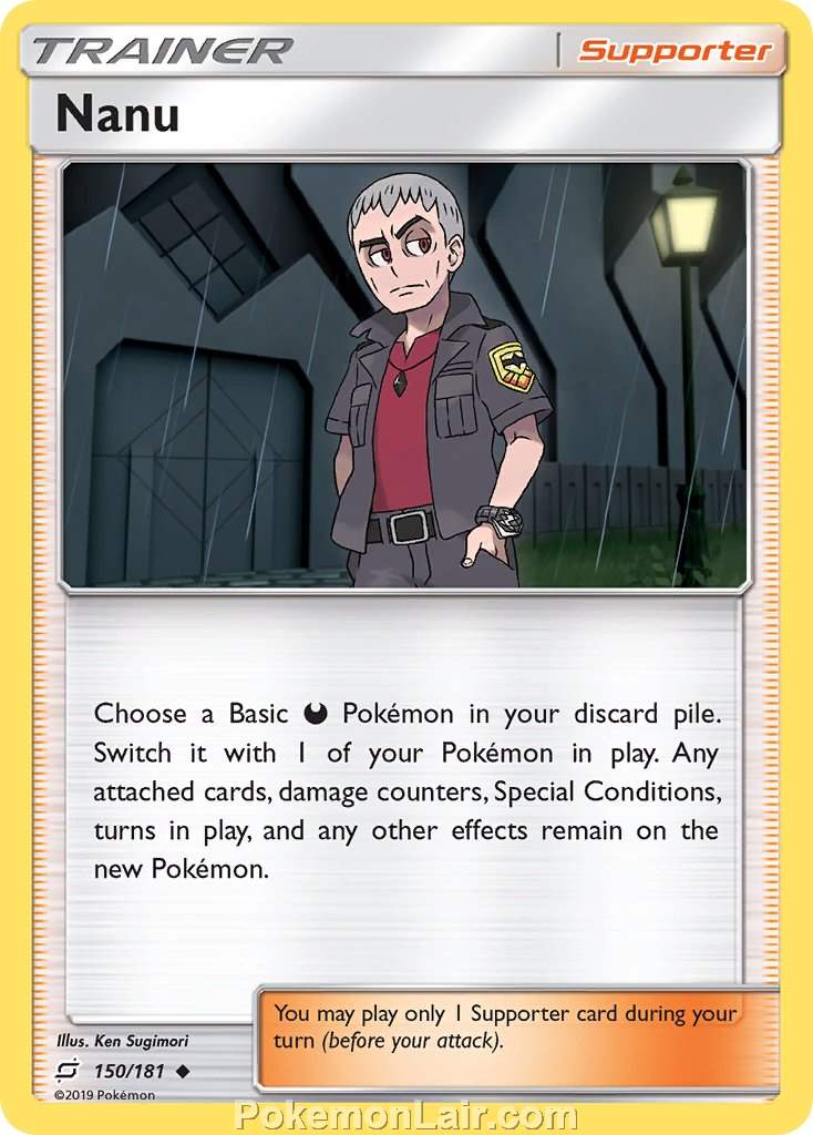 2019 Pokemon Trading Card Game Team Up Price List – 150 Nanu