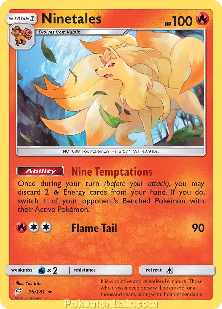 2019 Pokemon Trading Card Game Team Up Price List – 16 Ninetales