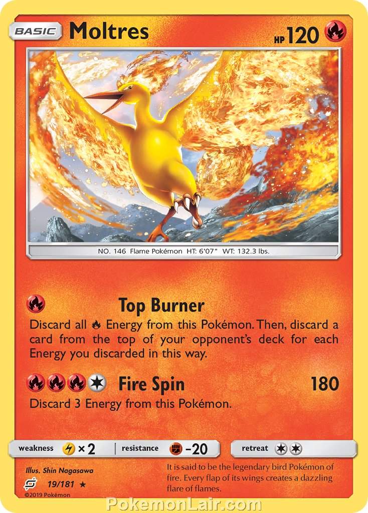 2019 Pokemon Trading Card Game Team Up Price List – 19 Moltres