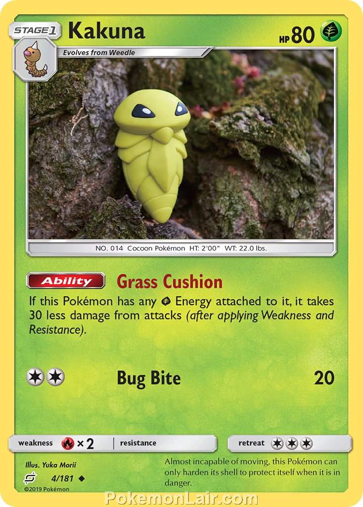 2019 Pokemon Trading Card Game Team Up Price List – 4 Kakuna