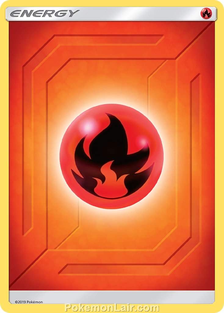2019 Pokemon Trading Card Game Team Up Price List – E11 Fire Energy
