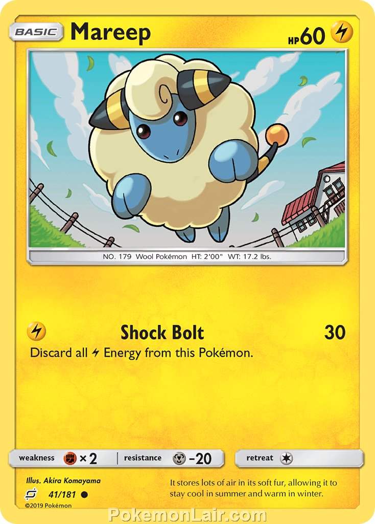 2019 Pokemon Trading Card Game Team Up Set – 41 Mareep