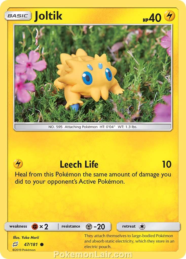 2019 Pokemon Trading Card Game Team Up Set – 47 Joltik