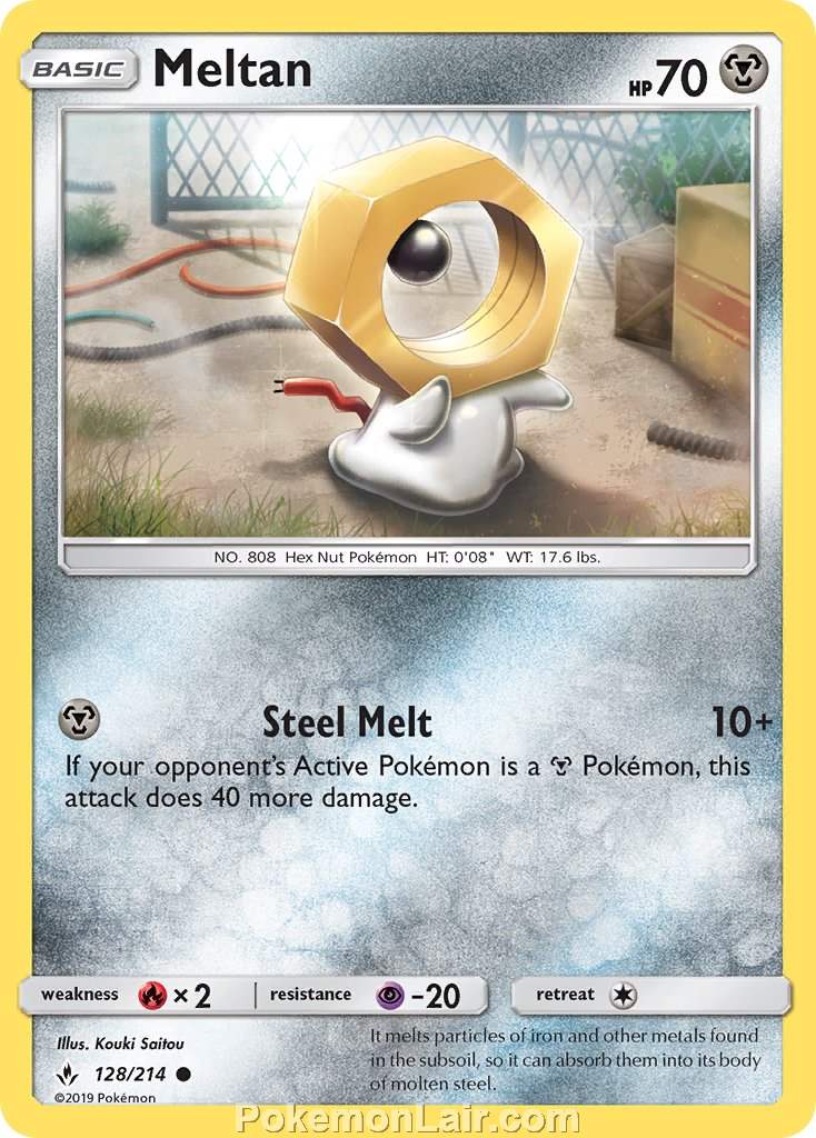 2019 Pokemon Trading Card Game Unbroken Bonds Price List – 128 Meltan