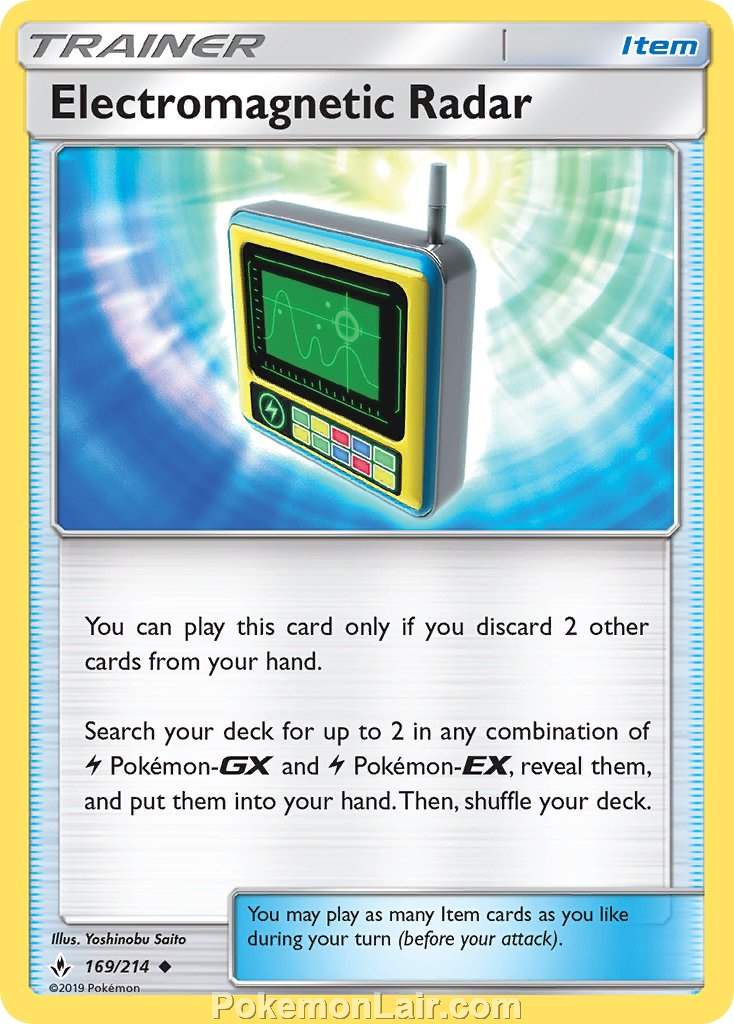 2019 Pokemon Trading Card Game Unbroken Bonds Price List – 169 Electromagnetic Radar