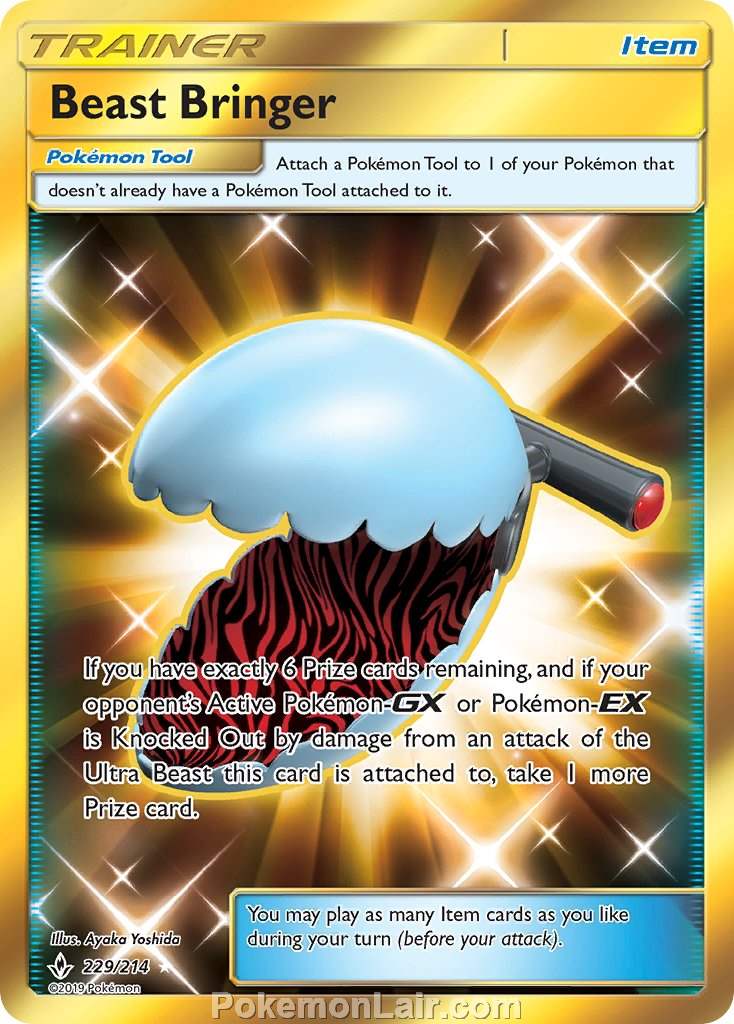 2019 Pokemon Trading Card Game Unbroken Bonds Price List – 229 Beast Bringer