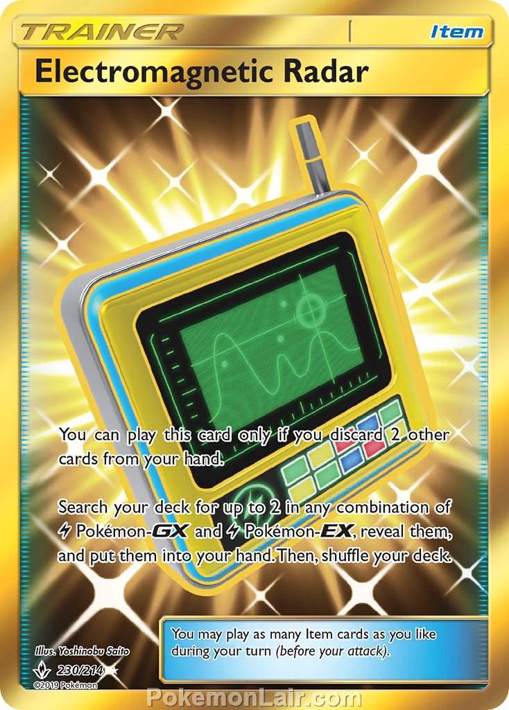 2019 Pokemon Trading Card Game Unbroken Bonds Price List – 230 Electromagnetic Radar