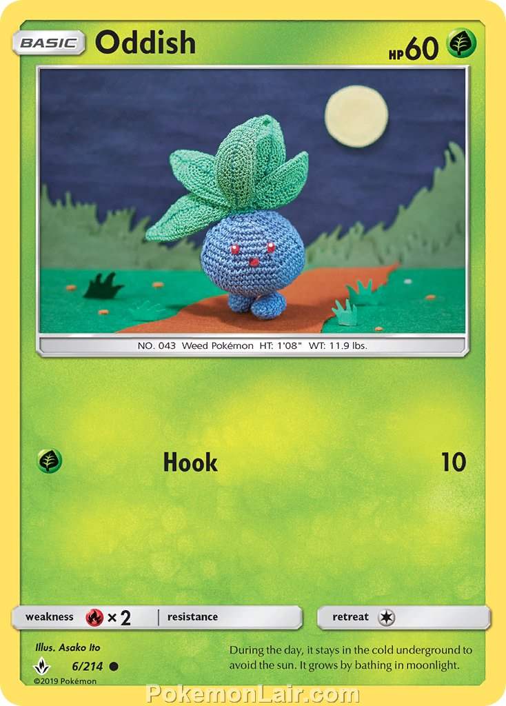 2019 Pokemon Trading Card Game Unbroken Bonds Price List – 6 Oddish