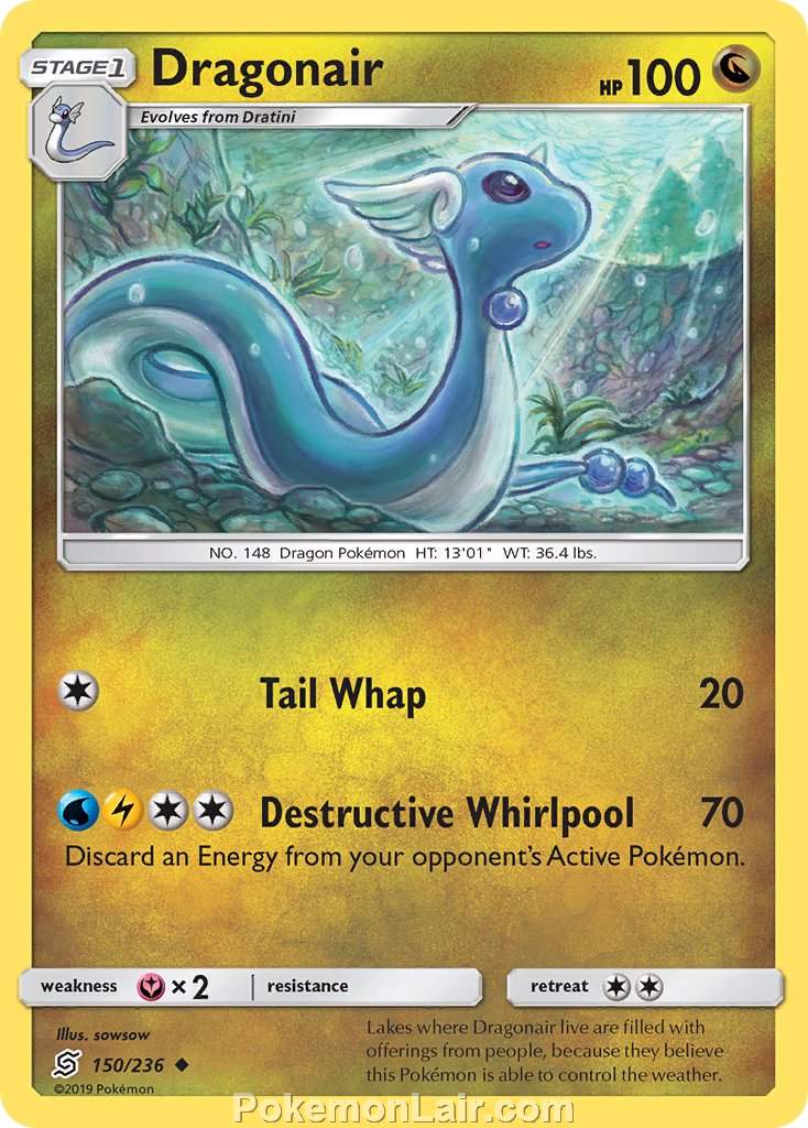 2019 Pokemon Trading Card Game Unified Minds Price List – 150 Dragonair