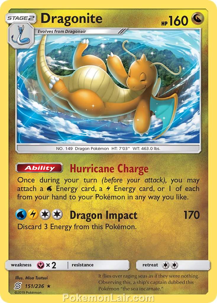 2019 Pokemon Trading Card Game Unified Minds Price List – 151 Dragonite