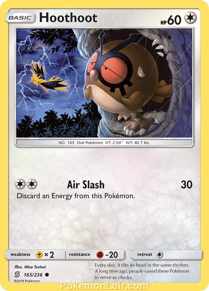 2019 Pokemon Trading Card Game Unified Minds Price List – 165 Hoothoot