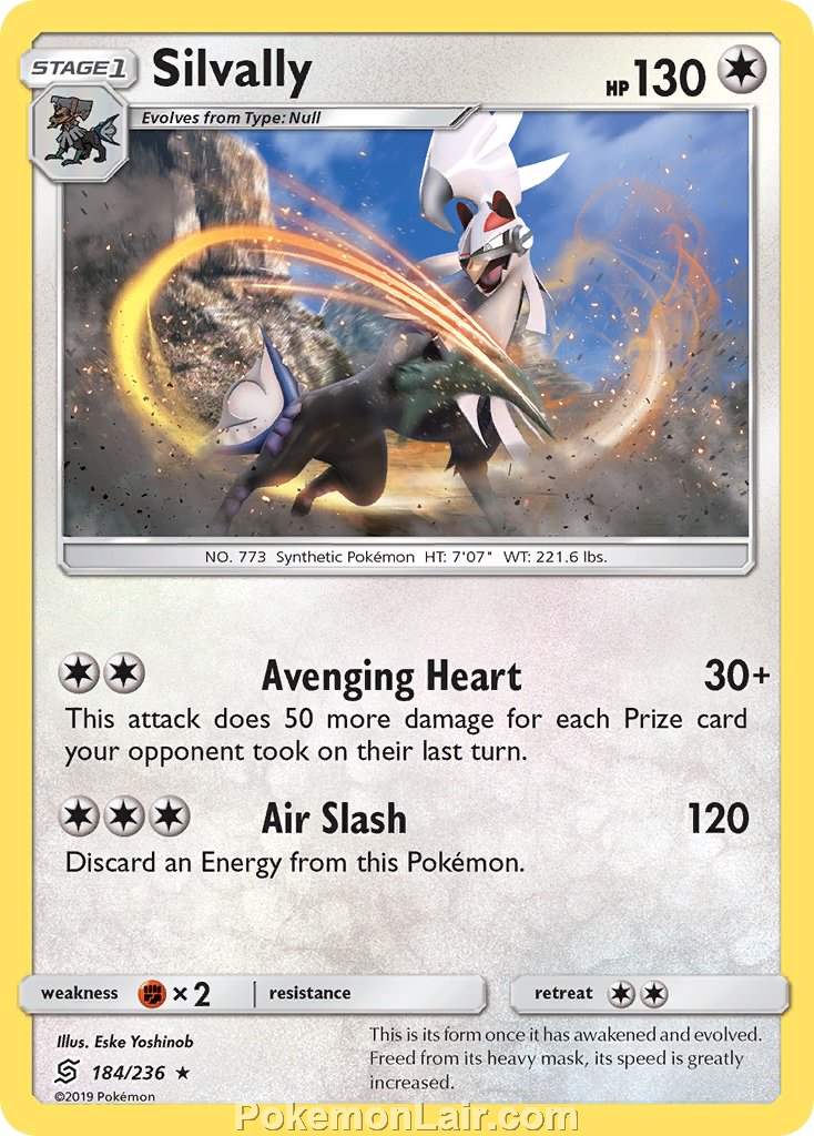 2019 Pokemon Trading Card Game Unified Minds Price List – 184 Silvally